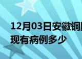 12月03日安徽铜陵疫情情况数据及铜陵疫情现有病例多少