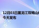 12月03日黑龙江双鸭山疫情近期公布数据及双鸭山最新消息今天发布