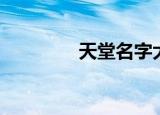 天堂名字大全（天堂名字）