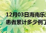 12月03日海南乐东今日疫情数据及乐东疫情患者累计多少例了