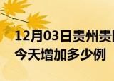 12月03日贵州贵阳疫情最新数量及贵阳疫情今天增加多少例