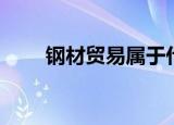 钢材贸易属于什么行业（钢材贸易）