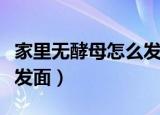 家里无酵母怎么发面做馒头（家里无酵母怎么发面）