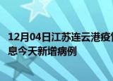 12月04日江苏连云港疫情近期数据今天及连云港疫情最新消息今天新增病例