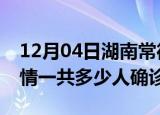12月04日湖南常德目前疫情是怎样及常德疫情一共多少人确诊了