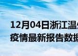 12月04日浙江温州疫情最新数据消息及温州疫情最新报告数据