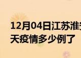 12月04日江苏淮安疫情新增病例数及淮安今天疫情多少例了