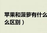 苹果和菠萝有什么区别图片（苹果和菠萝有什么区别）