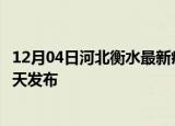 12月04日河北衡水最新疫情情况数量及衡水疫情最新消息今天发布