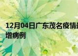 12月04日广东茂名疫情最新动态及茂名疫情最新消息今天新增病例