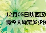 12月05日陕西汉中目前疫情是怎样及汉中疫情今天确定多少例了