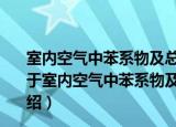 室内空气中苯系物及总挥发性有机化合物检测方法标准（关于室内空气中苯系物及总挥发性有机化合物检测方法标准介绍）