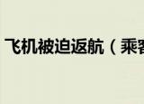 飞机被迫返航（乘客收到噩耗航班紧急滑回）