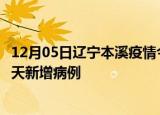 12月05日辽宁本溪疫情今日最新情况及本溪疫情最新消息今天新增病例