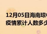 12月05日海南琼中疫情阳性人数及琼中新冠疫情累计人数多少