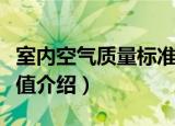 室内空气质量标准值（关于室内空气质量标准值介绍）