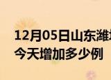 12月05日山东潍坊疫情最新数量及潍坊疫情今天增加多少例