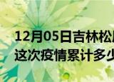 12月05日吉林松原疫情消息实时数据及松原这次疫情累计多少例