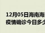 12月05日海南海口疫情最新情况统计及海口疫情确诊今日多少例