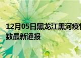 12月05日黑龙江黑河疫情最新情况统计及黑河疫情目前总人数最新通报