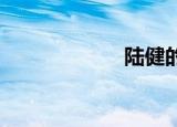 陆健的手肘染红了