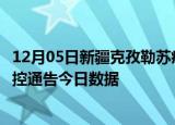 12月05日新疆克孜勒苏疫情总共确诊人数及克孜勒苏疫情防控通告今日数据