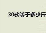 30磅等于多少斤kg（30磅等于多少斤）