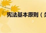 宪法基本原则（关于宪法基本原则介绍）