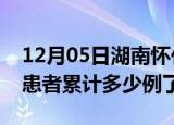 12月05日湖南怀化今日疫情通报及怀化疫情患者累计多少例了