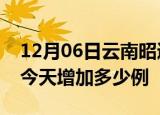 12月06日云南昭通疫情最新数量及昭通疫情今天增加多少例