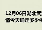 12月06日湖北武汉目前疫情是怎样及武汉疫情今天确定多少例了