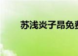 苏浅炎子昂免费阅读（炎子昂苏浅）