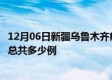 12月06日新疆乌鲁木齐疫情情况数据及乌鲁木齐疫情到今天总共多少例