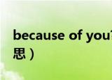 because of you?（because of you什么意思）