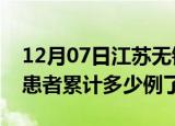 12月07日江苏无锡今日疫情通报及无锡疫情患者累计多少例了