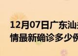 12月07日广东汕头疫情今天多少例及汕头疫情最新确诊多少例