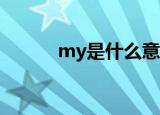 my是什么意思（is是什么意思）