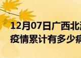 12月07日广西北海疫情最新状况今天及北海疫情累计有多少病例