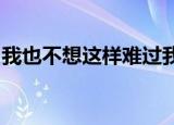 我也不想这样难过我也不想这样蹉跎是什么歌