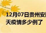12月07日贵州安顺疫情新增病例数及安顺今天疫情多少例了