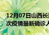 12月07日山西长治疫情累计多少例及长治此次疫情最新确诊人数