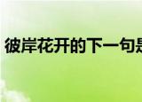 彼岸花开的下一句是什么（彼岸花开的意思）