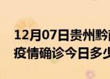 12月07日贵州黔南疫情最新情况统计及黔南疫情确诊今日多少例