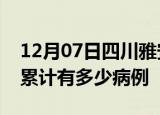 12月07日四川雅安疫情病例统计及雅安疫情累计有多少病例