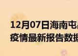 12月07日海南屯昌疫情最新数据消息及屯昌疫情最新报告数据
