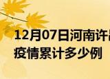 12月07日河南许昌疫情情况数据及许昌这次疫情累计多少例