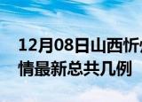 12月08日山西忻州疫情最新数量及忻州土疫情最新总共几例