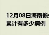12月08日海南儋州疫情病例统计及儋州疫情累计有多少病例