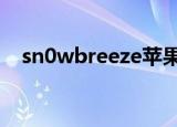 sn0wbreeze苹果5降级（sn0wbreeze）