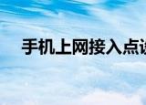 手机上网接入点设置（手机上网接入点）